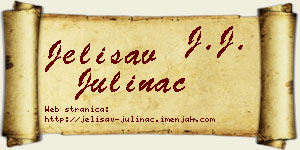 Jelisav Julinac vizit kartica
